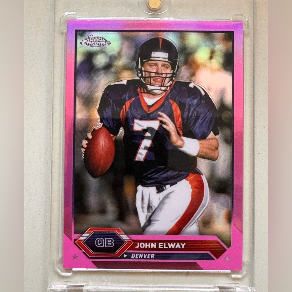 2024 Topps Chrome Composite John Elway Pink #7 Broncos